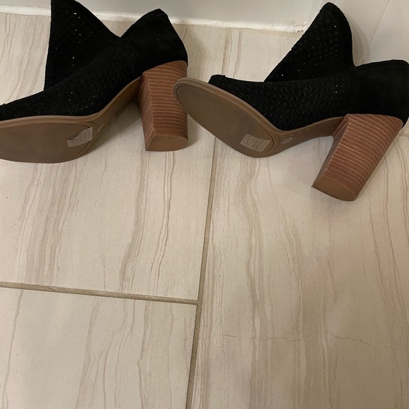 Lucky Brand Open Toe Black Bootie sz 7 - Picture 6 of 6